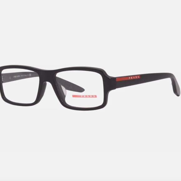 Prada Sport Eyeglasses 53mm Matte Black Demo Lens - Picture 1 of 3